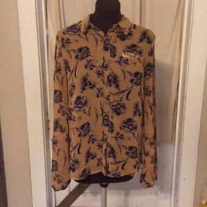 Sheer Button Down Blouse